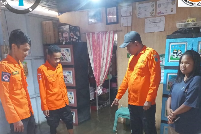 Hujan lebat mengguyur wilayah Kabupaten Ogan Ilir, Provinsi Sumatra Selatan. (DOk. BPBD Kabupaten Ogan Ilir)